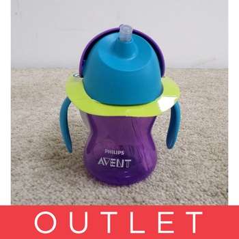 Avent hrníček s brčkem fialový 200 ml