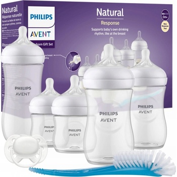Avent novorozenecká startovací sada Natural Response s ventil AirFree transparentní
