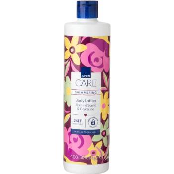 Avon Caré třpytivé tělové mléko s gycerinem a vůní jasmínu 400 ml