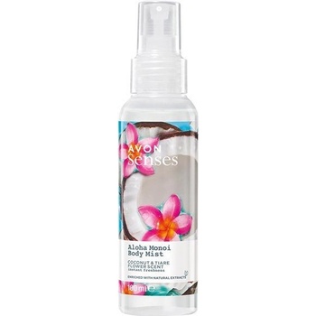 Avon Senses tělový sprej s vůní kokosu a květu tiaré 100 ml