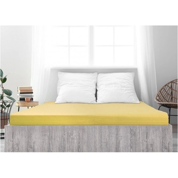 B.E.S. Petrovice Prostěradlo Jersey česaná bavlna mako Žluté 120x200