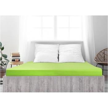 B.E.S. Petrovice prostěradlo Jersey česaná bavlna mako Svítivé zelené 120x200