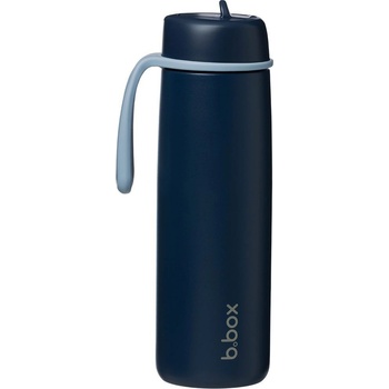 B.Box Nerezová termolahev s brčkem 690 ml midnight