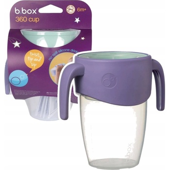 b.box 360° netekoucí učící hrneček 250 ml lilac pop