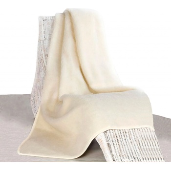 BabičkaOvečková.cz Dětská deka z ovčí vlny merino oboustranná přírodní