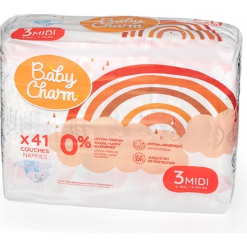 BABY CHARM Super Dry Flex Midi 3 6-10 kg 41 ks