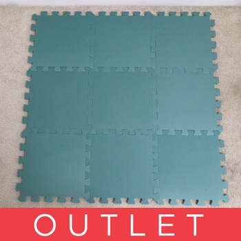 Baby dan Baby Dan hrací podložka puzzle Dusty Green 90x90cm 9Ks