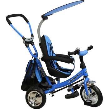 Baby Mix s vodicí tyčí Safari modrá