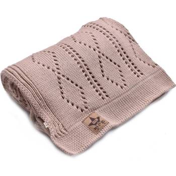 Baby Nellys Háčkovaná dečka béžová