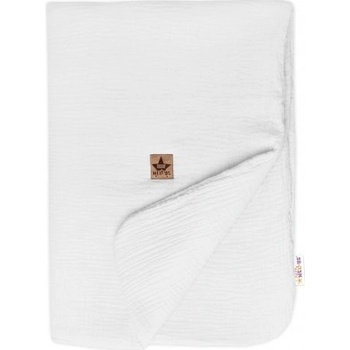 Baby Nellys Mušelínová dečka s výplní bílá