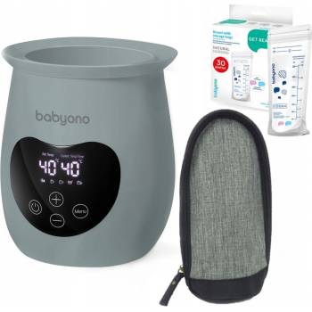 Baby Ono Honey Natural Nursing ohřívačka 2v1 se sterilizátorem šedá