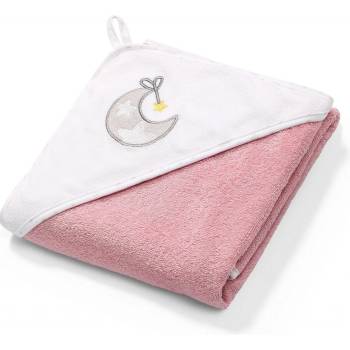 Baby Ono Osuška s kapucí měsíček FROTTE 100x100 cm růžová