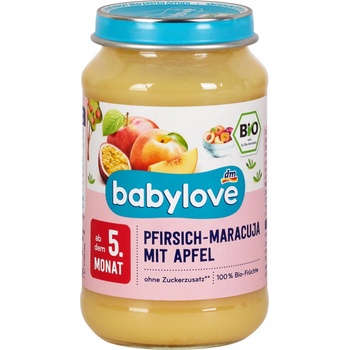 Babylove Bio broskev jablko a marakuja 190 g