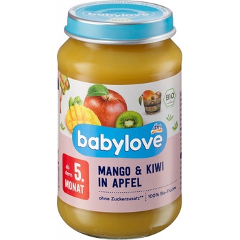 Babylove Bio mango kiwi & jablko 190 g
