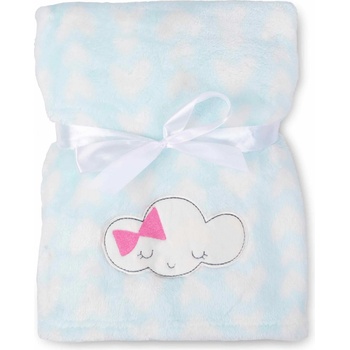 Babymatex Deka RICCO s výšivkou Světle modrá Mráček