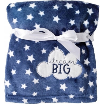 Babymatex Deka RICCO s výšivkou Tmavě modrá Obláček