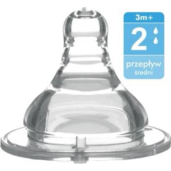 BabyOno dudlík široké hrdlo silikon střední průtok 1205