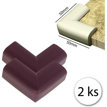 BabySafety PMH50 Pěnová ochrana rohů a ostrých hran 50x23x8mm hranaté mocca