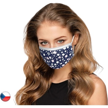 Balerina stylová nano rouška IIR Modrá květina č.8 10 ks