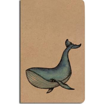 Baloušek Notes nelinkovaný A5 kraft velryba