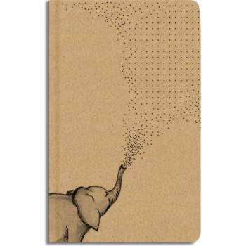 Baloušek Notes tečkovaný A5 kraft Slon
