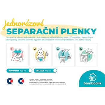 Bamboolik Separační plena flísová sada10 ks