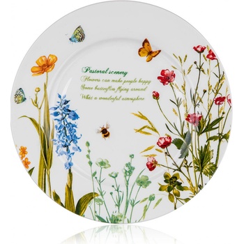 Banquet keramický dezertní talíř MEADOW 19 cm bílá