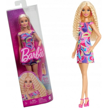 Barbie Modelka pestrobarevné šaty HRH20