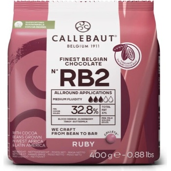 Barry Callebaut Čokoláda RB2 Ruby 32,8% 400 g