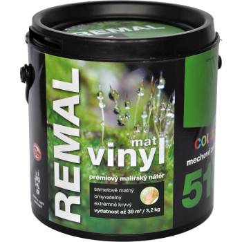 Barvy a laky Hostivař REMAL vinyl color 510 mechově zelená 3,2 kg