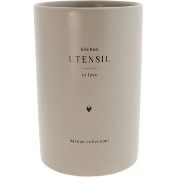 Bastion Collections UTENSIL to love matt titane 16 x 11 lI-UTENSIL-JAR-009