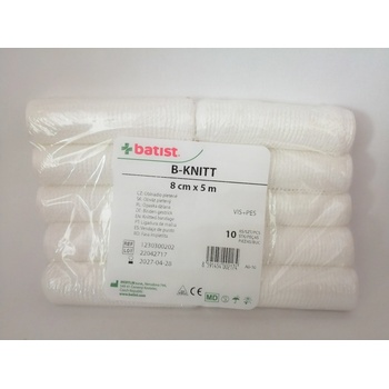 Batist Obinadlo hydrofil. pletené nesterilní 10 ks 8cm x 5m
