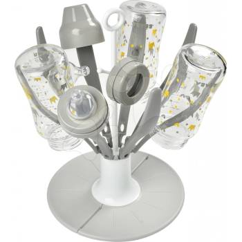 Beaba skládací odkapávač kojeneckých lahví květ šedá