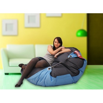 BeanBag 189x140 duo dark gray cyan