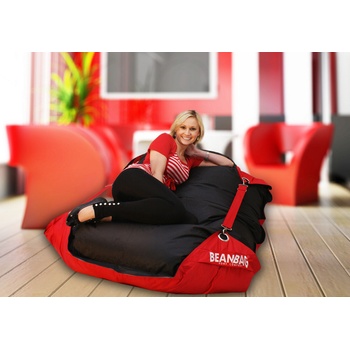 BeanBag 189x140 duo scarlet rose black