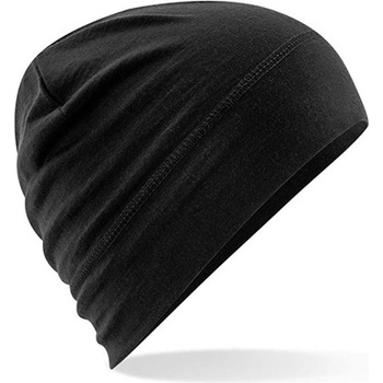 Beechfield Unisex merino čepice B370 Black