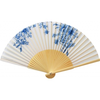 Bella Rose Látkový vějíř English Rose modrá