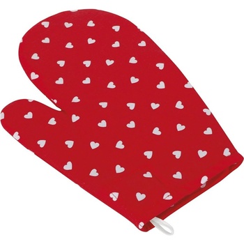 Bellatex Chňapka Adéla Srdíčka červená, 18 x 28 cm