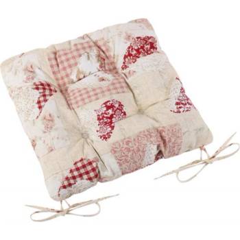 Bellatex Ema prošívaný Patchwork srdce růžový 40 x 40 cm