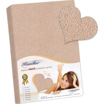 Bellatex froté prostěradlo béžové 120x200