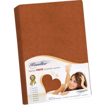 Bellatex froté prostěradlo Kamilka hnědé 120x200