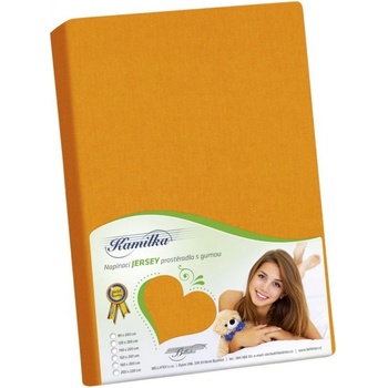 Bellatex jersey prostěradlo oranžové 120x200