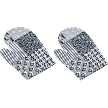 Bellatex Kuchyňská chňapka Patchwork šedá 2 ks 28 x 18 cm