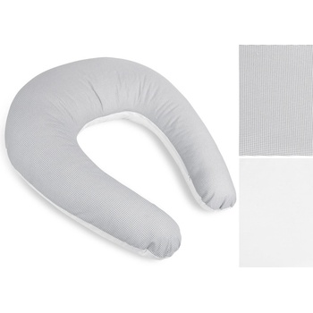 Bellatex Povlak na kojicí polštář na zip Kostička šedá bílá