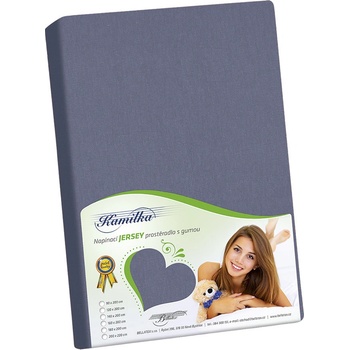 Bellatex Prostěradlo jersey tmavě šedé 120x200