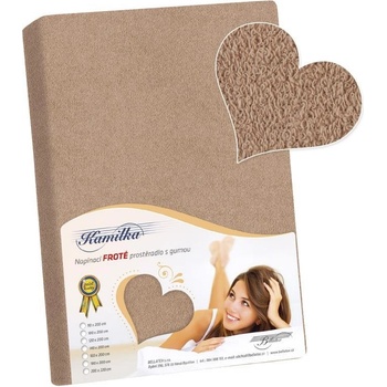 Bellatex Prostěradlo Kamilka froté kávové 120x200