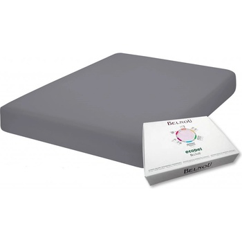 BelnoU Nepropustné hyperprodyšné prostěradlo ECOBEL tmavě šedé 200x200