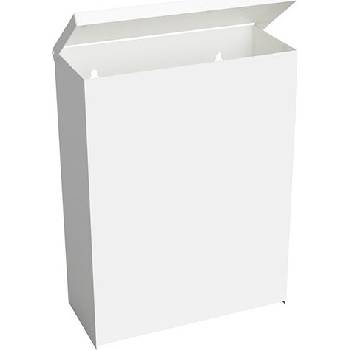 Bemeta 101915054 Hranatý odpadkový koš závěsný hygienický bílý 6 l
