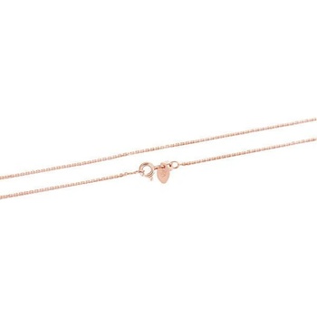 Beneto Pozlacený stříbrný řetízek anker AGS1286-ROSEGOLD