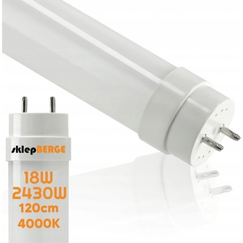 Berge LED trubice MILIO T8 18W 120 cm 2550lm neutrální bílá